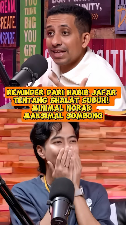 HABIB JAFAR TENTANG SHALAT SUBUH. MINIMAL NORAK MAKSIMAL SOMBONG #habibjafar #podhub #vidialdiano