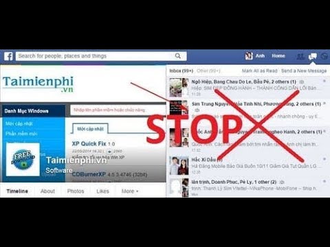 Chặn facebook gửi email thông báo