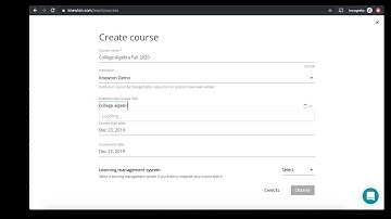How to Set Up a Course in Knewton