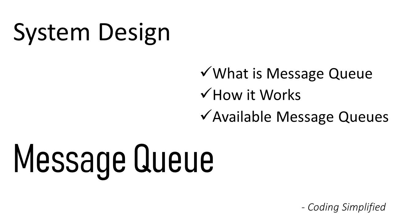 message queue system message queue system