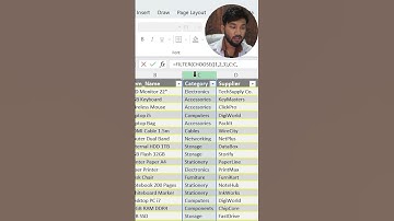 Slimme gegevensextractie met FILTER en CHOOSE in Excel | Fastech Computer Academy |