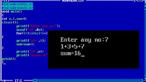 program to display series and find sum of n (c-programming)