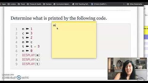 AP CSP: 0.2.1 Sequencing with Variables in DeltaMath