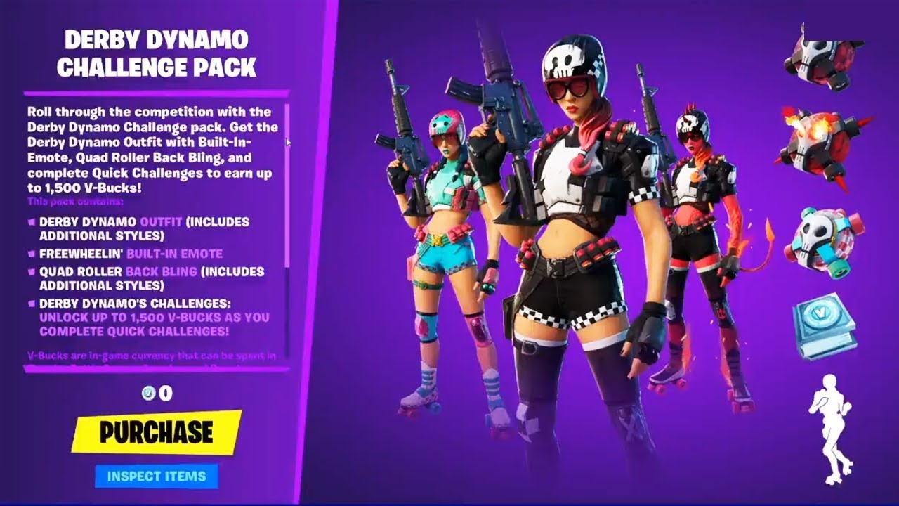NUEVO Pack Derbi Dinamo Fortnite (Derby Dynamo Pack ...
