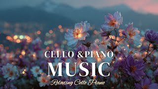 Relaxing Cello Piano Music | Scenic Mountain Flower Duet for Serene Moments & Peace