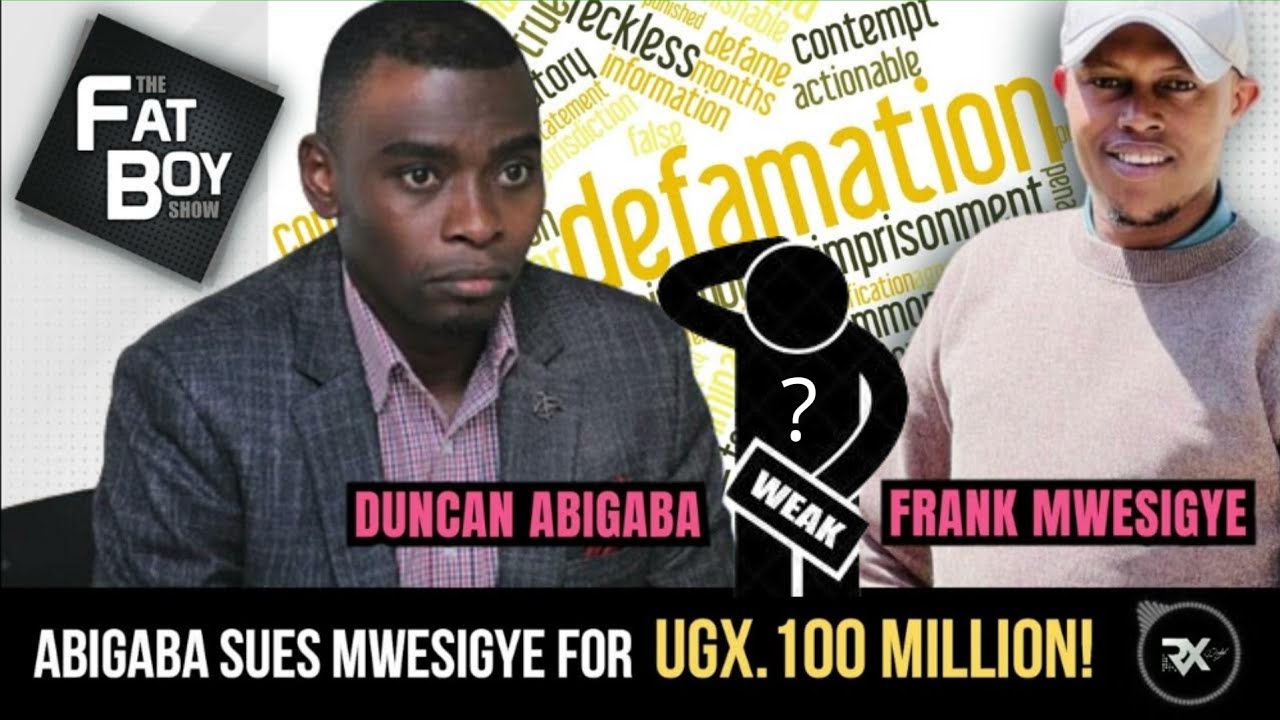 THE FATBOY SHOW: "Erectile Dysfunction"!!?? Duncan Abigaba Sues Frank Mwesigye for Defamation