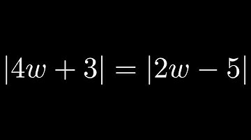 How to Solve an Absolute Value Equation with Absolute Values on Both Sides
