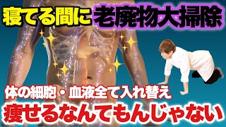 【寝る前1日3分】体の中の老廃物を全て除去して体が生まれ変わる！『寝てる間に脂肪大燃焼