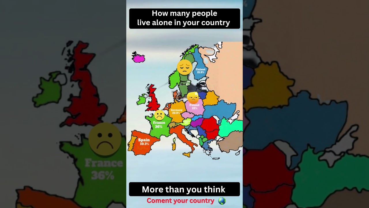 How Many People Live Alone in Each European Country? 