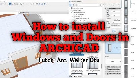 How to install Windows and Doors in ARCHICAD
