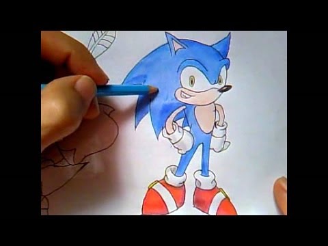 Como Desenhar o Sonic Versão Mais Nova (Muito Fácil) - Aprender a Desenhar