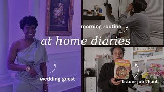 AT HOME DIARIES | cutting my hair + trader joes haul | Avrel M.♡