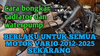 How to remove the Vario 125 radiator down to the water pump #radiator #waterpump