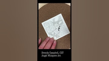 Mindful Monday 19. Draw  along with me and create this tile using the Zentangle Method. #zentangle