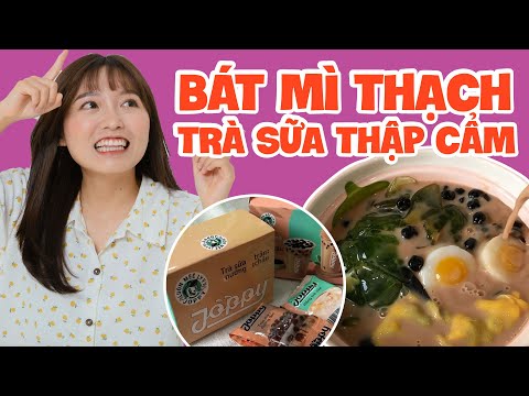 Video Bát Mì Thạch Trà Sữa Thập Cẩm | Pít Ham Ăn | - youtube