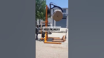 Helixmake Paper reel stacker #packagingequipment #packagingindustry #liftingequipment #paperindustry