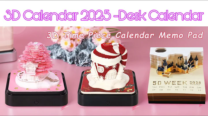 3D Calendar 2025 - Illuminated Desk Calendar 📆 with 3D Memo Pad Paper Art Tree 🌴 House .