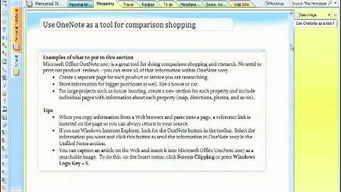 atomictraining.com | OneNote 2007 Training - Working with Files and Folders