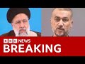 Iran’s President and Foreign Minister feared dead in helicopter crash | BBC News