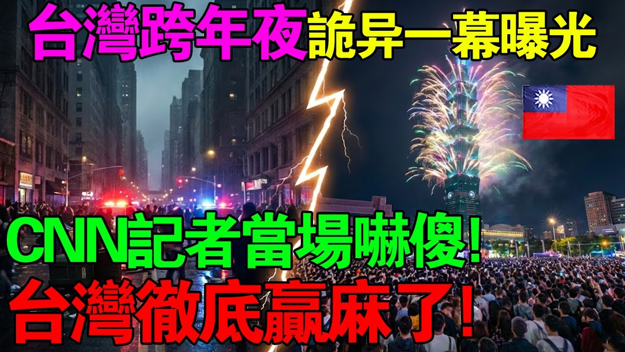CNN記者嚇傻！台北跨年「詭異一幕」曝光，美國人看完崩潰：我們輸慘了！