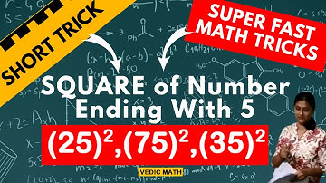 Square of 2 digit numbers ending with 5 in 3 seconds |Vedic Maths Trick|Super Fast Square TRICK 2022