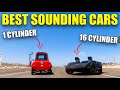 I found the best sounding cars for each cylinder 116  forza horizon 5