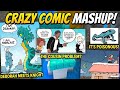The Crazy Comic Mashup Story! |Medusa, Knight, Santa, Lizard & More | Comixoeditz| Funny | Comics