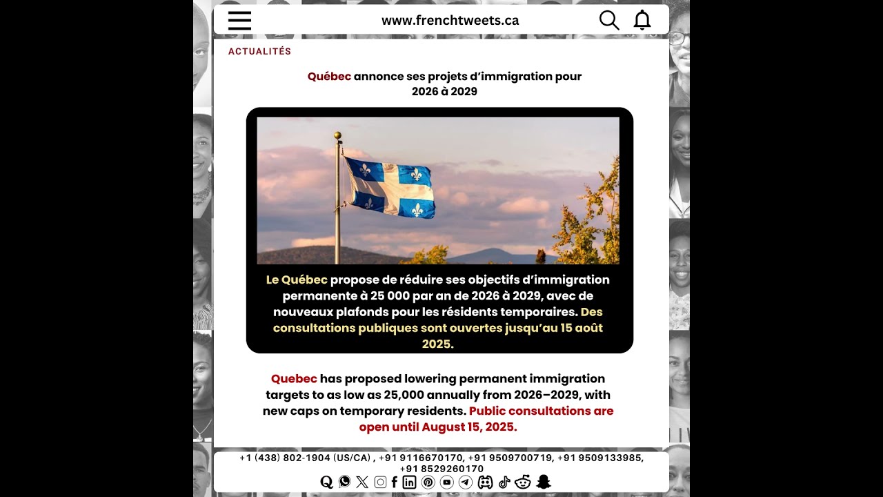  Big Moves Ahead Quebec Unveils Its Bold New Immigration Plans For 2026 To 2029