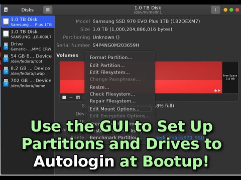 Auto Login to Partitions Using Only the GUI! No CLI