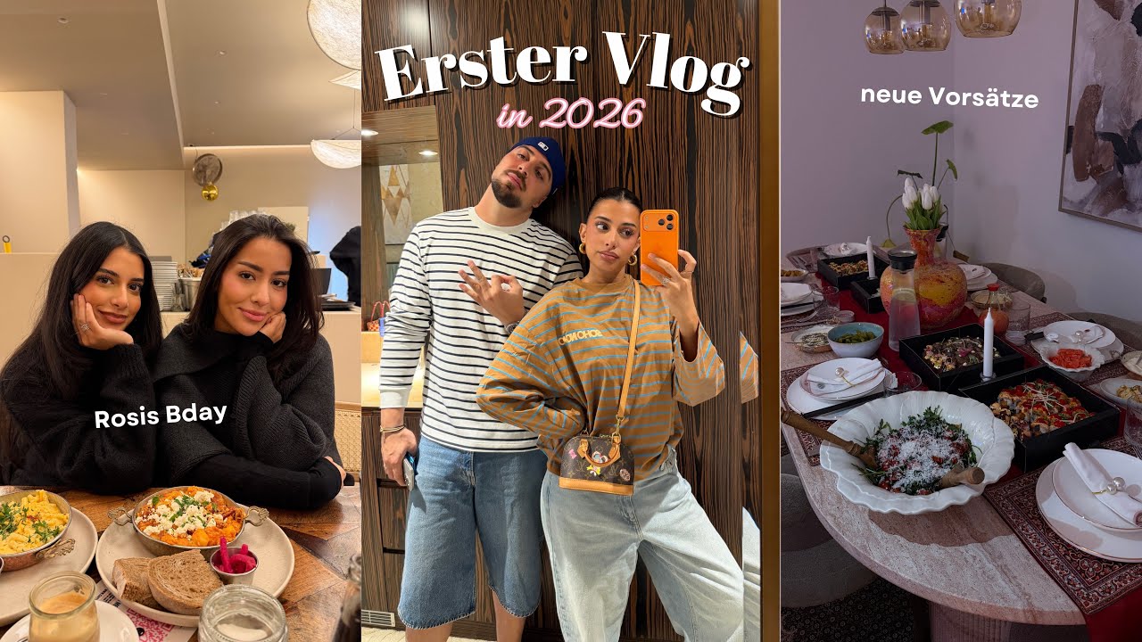 Girly Vlog *CHAOS* 🎀🙂‍↕️🫰🏽- Rosis Bday, neue Vorsätze, Unboxing ✨ | Sara & Dolunay 
