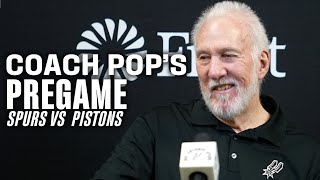 Coach Pop's Pregame vs Detroit Pistons | 4.14.2024
