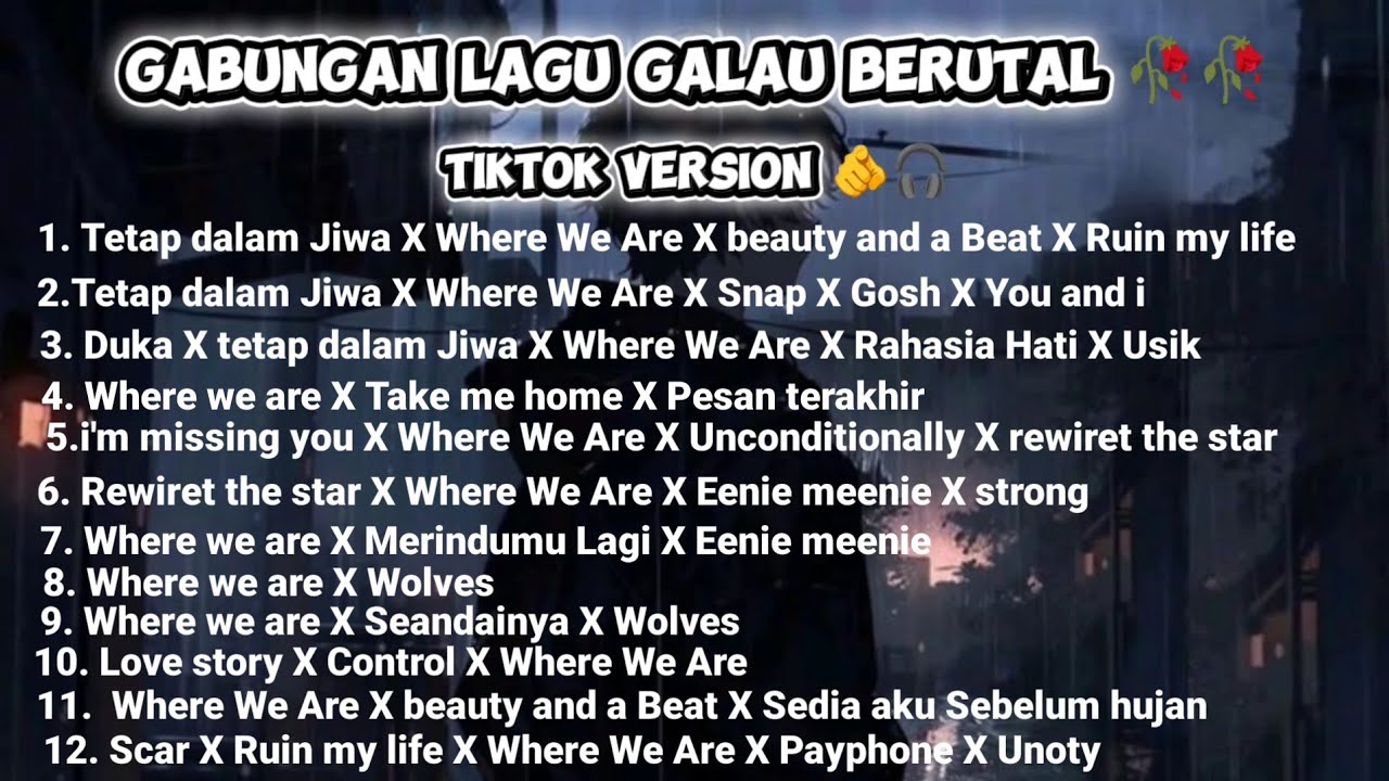 Gabungan Lagu Galau berutal 🥀🥀- Bikin Nyesek 🫵🎧😭Where We Are X Tetap dalam Jiwa X Beauty And A Beat 