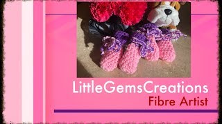 Small Dog Booties - Crochet