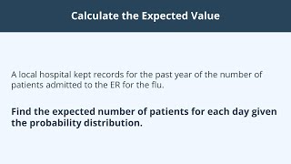 Calculate the Expected Value - 1