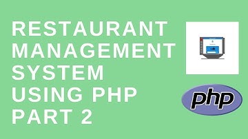 Restaurant Management System created using PHP - Demo (POS System)  part 2
