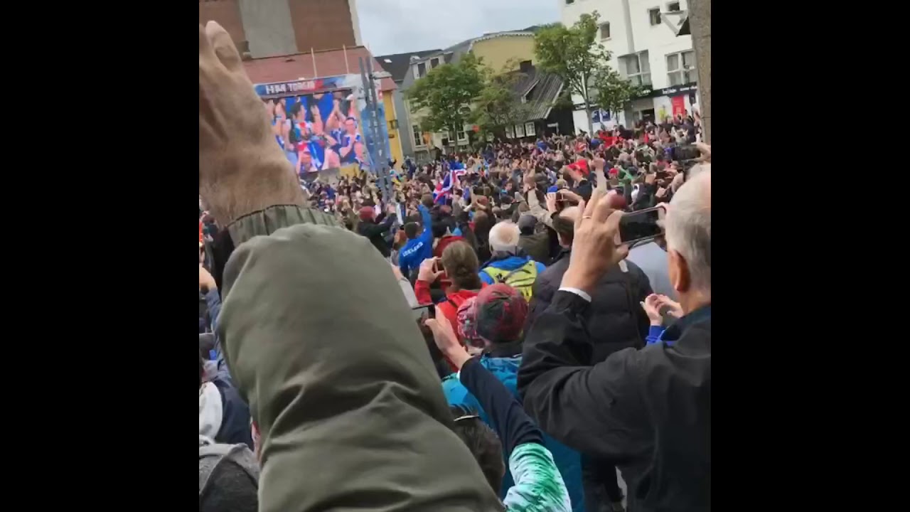 【アイスランド】バイキングクラップ！FIFAワールドカップ2018 アイスランドvsクロアチアin Reykjavík