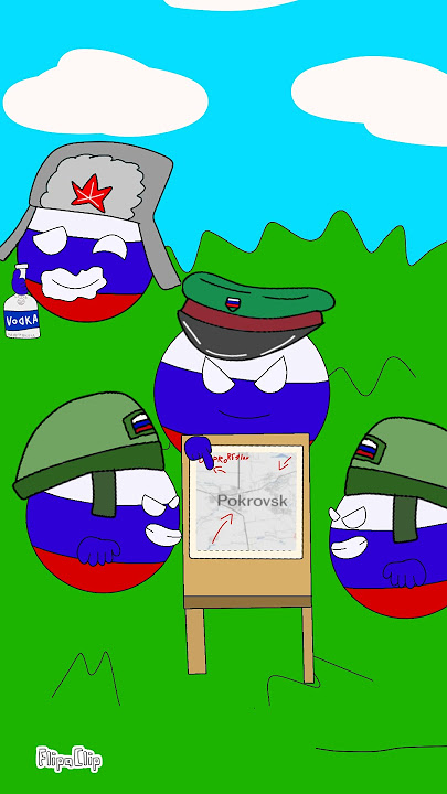 battle of pokrovsk Ukraine  #countryballs #animation #trump #pokrovsk #Ukraine #russia #donbass