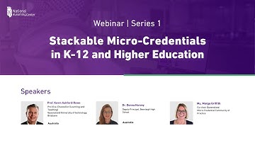 Webinar: Stackable Micro-Credentials in K-12 and Higher Education