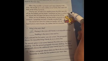 How do you find the main idea in a story or paragraph?