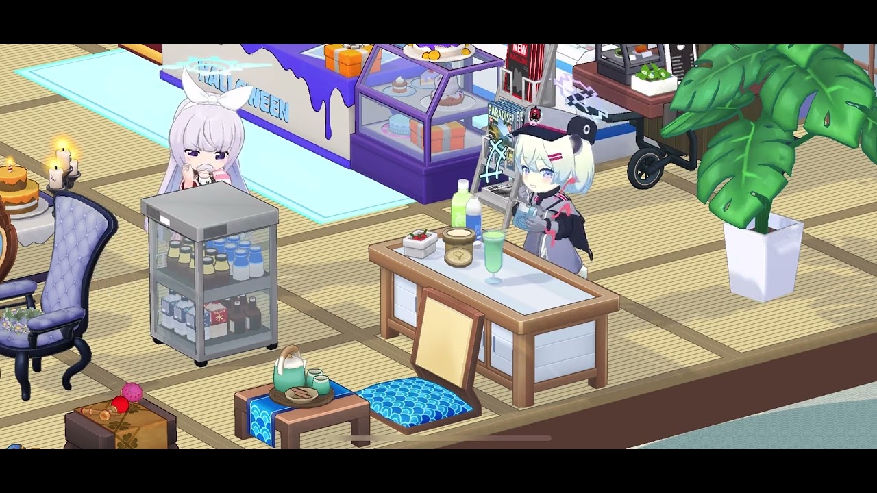 Blue Archive Shigure Furniture Interaction YouTube