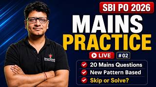 🔴 SBI PO Mains Quant Live Practice 🔥 Day 2 | New Pattern | Arithmetic + DI | Tarun Sir