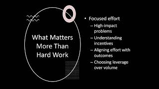 The Biggest Lie About Hard Work