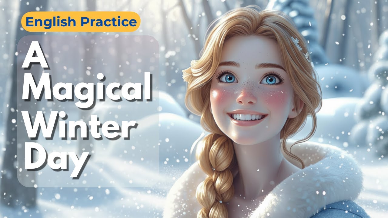 A Magical Winter Day ❄️  Calm, Slow English Story for Listening & Vocabulary Practice