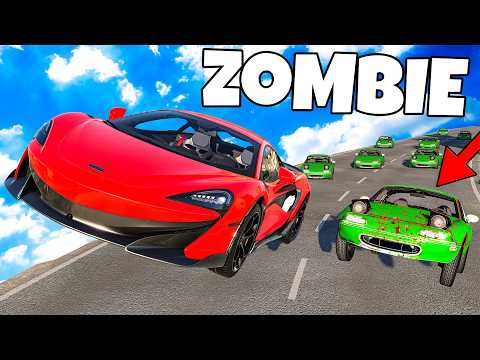 ❄️ I HID IN A HOUSE ON ZOMBIE ISLAND | BeamNG Drive |