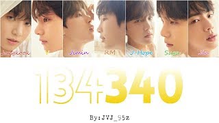 BTS(방탄소년단) - 134340 (PLUTO) (Colour Coded Lyrics Han/Rom/Eng)