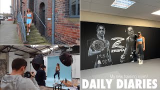 daily diaries | MY NEW TRAINING ROOM, photoshoot and shopping
