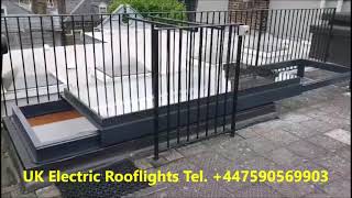 Electric Access Sliding Rooflight   UKrooflights - Call: 07590 569 903