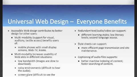 Accessibility Overview Part 1