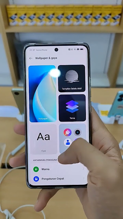 cara ganti tema dan warna pada font pada text bar realme