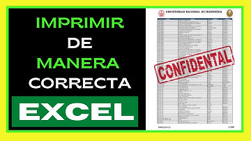 como IMPRIMIR correctamente en EXCEL (configuración para imprimir 2020)